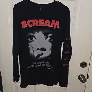 Ripple Junction Black Shirt with White Scream Logo
